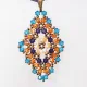 Symphony - Talia Rhombus M-Purple Suedine - 2